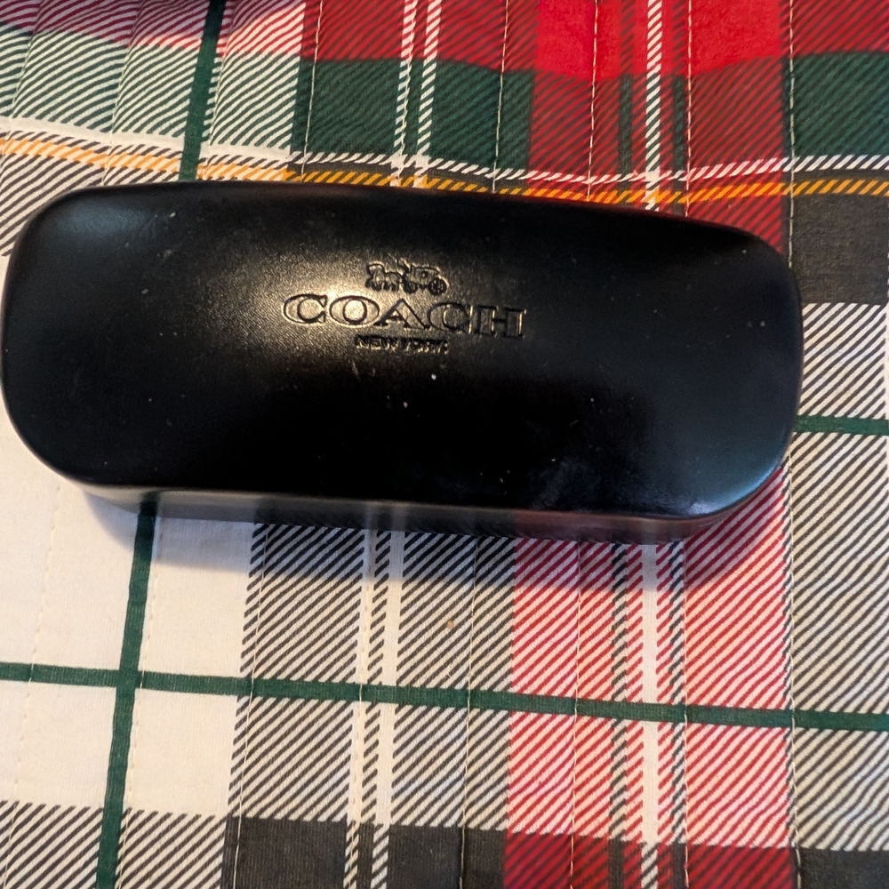 Coach Sleek Black Eyeglass Case